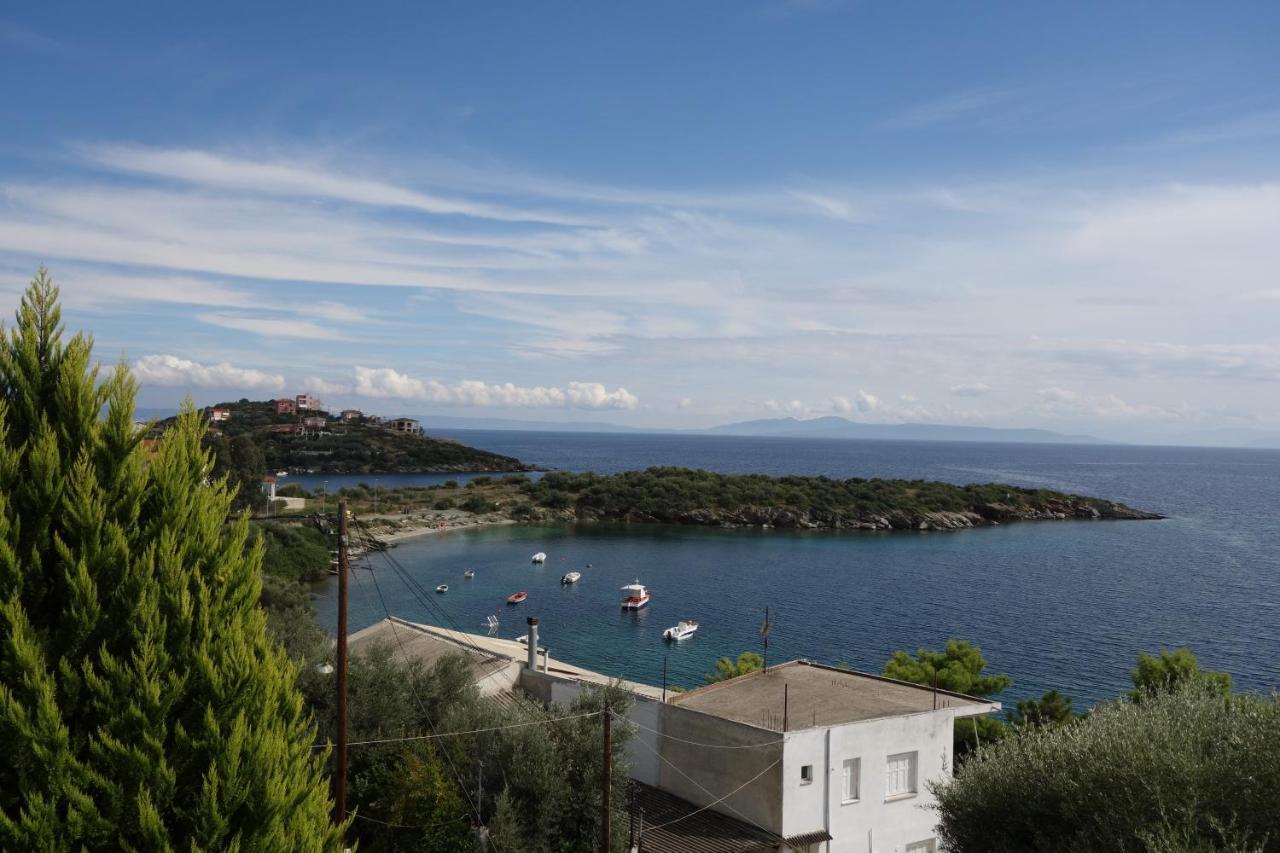 Beach Front House With View Marathos (Thessaly) Exterior foto